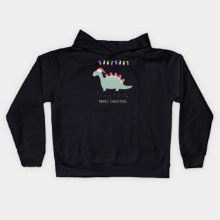 Dinosaur Merry Christmas Kids Hoodie